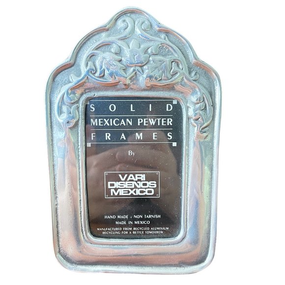 Vari Disenos Mexico Hand Made Solid Pewter Frame - Picture 1 of 5